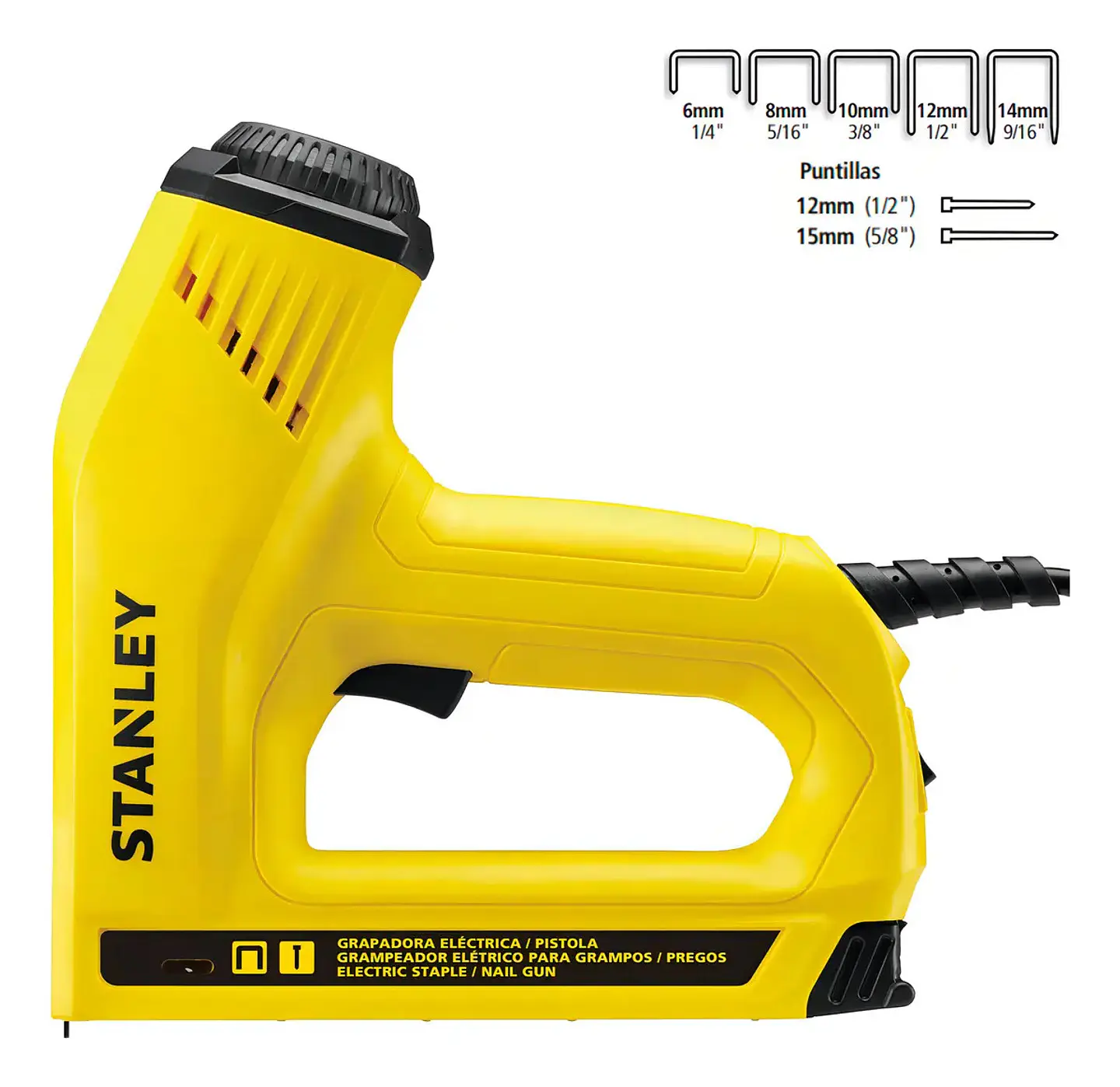 Engrapadora y Clavadora Eléctrica Stanley TRE550 2