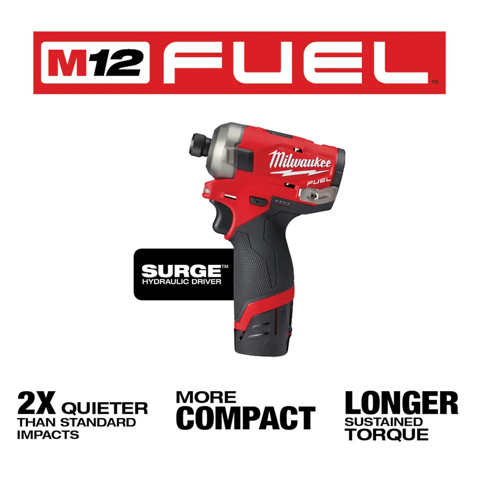 Atornillador de Impacto Hidraulico Milwaukee M12 Surge 2551-22 6