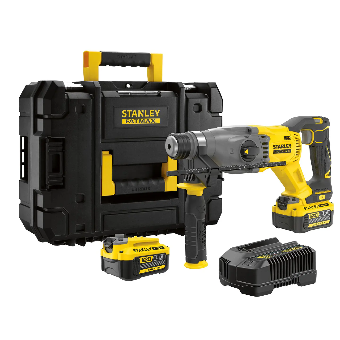 Kit Rotomartillo Inalambrico Stanley 20V Brushless SBH900M2K 1