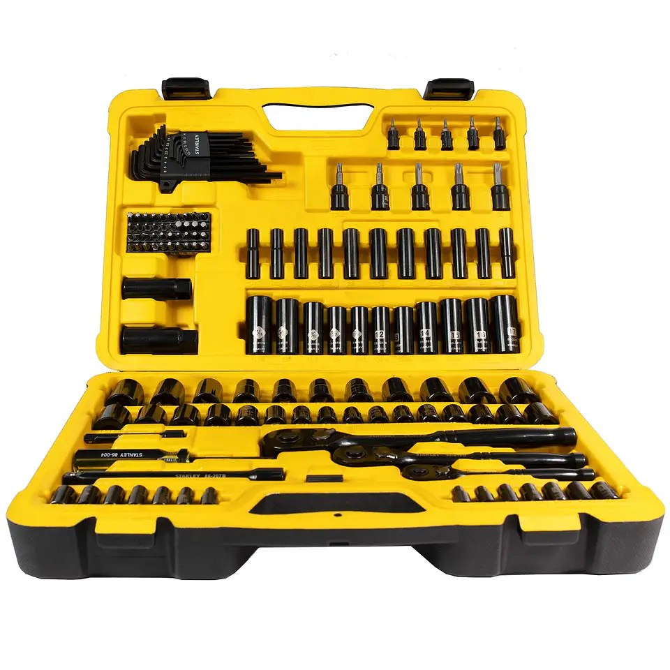 Juego de Dados Stanley Black Chrome 150 Pzs STMT5071 1