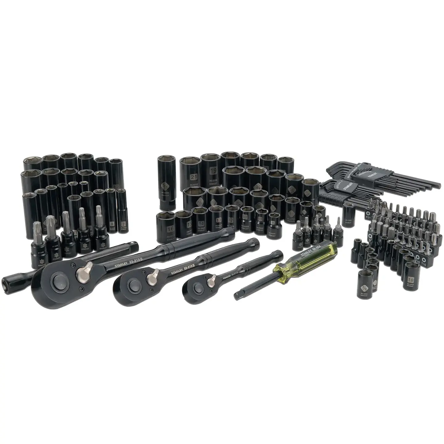 Juego de Dados Stanley Black Chrome 150 Pzs STMT5071 2