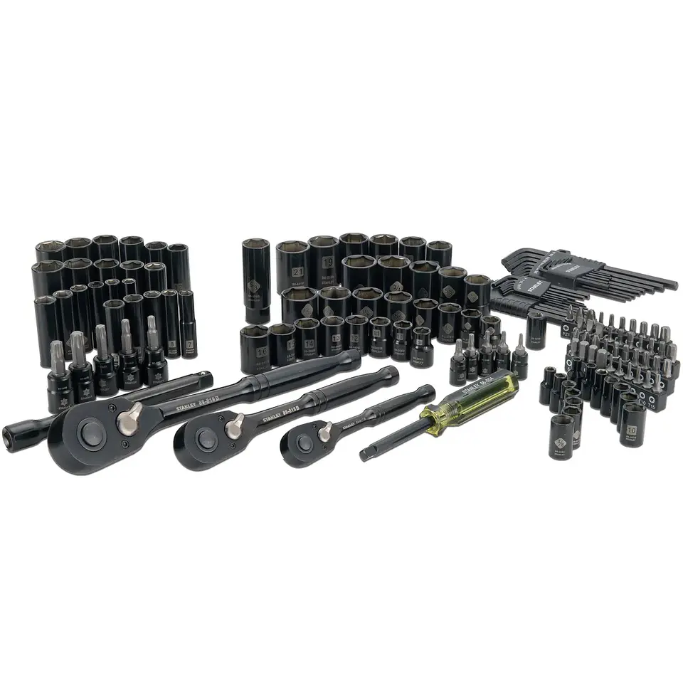 Juego de Dados Stanley Black Chrome 150 Pzs STMT5071 2