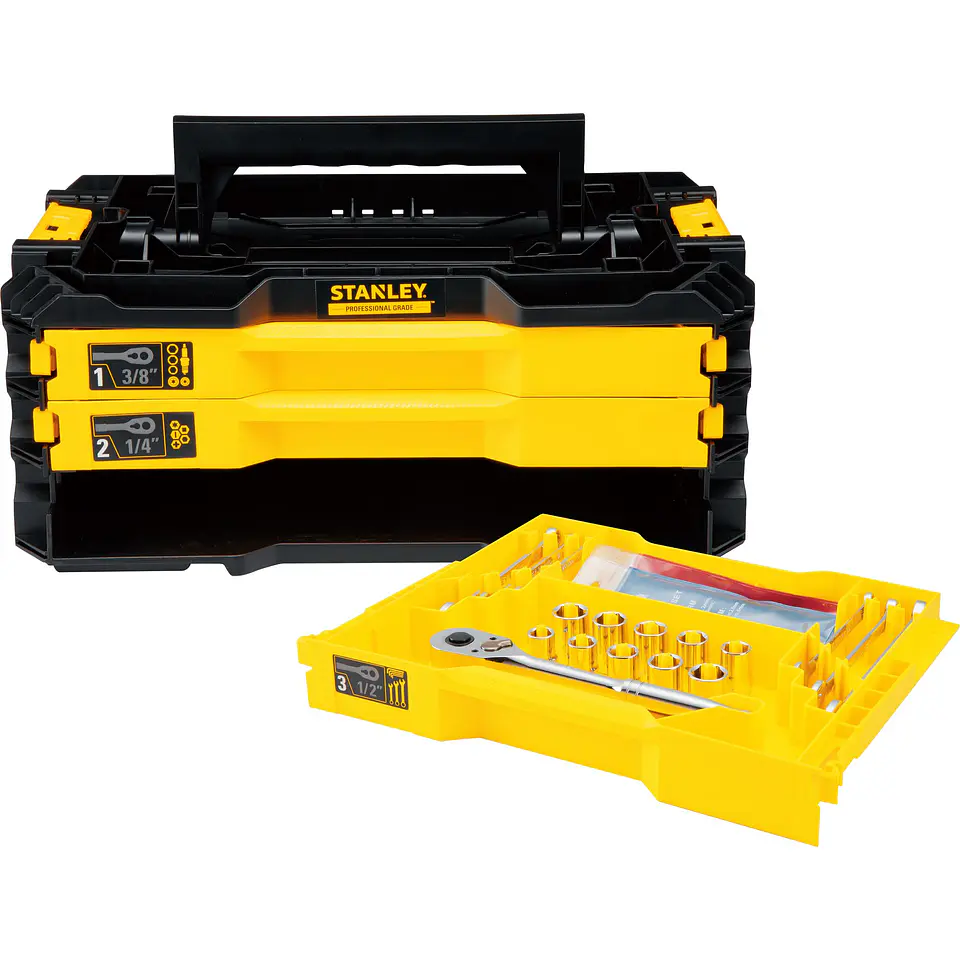 Juego de Dados Stanley 203 Pzs PRO-STACK STMT17993 2