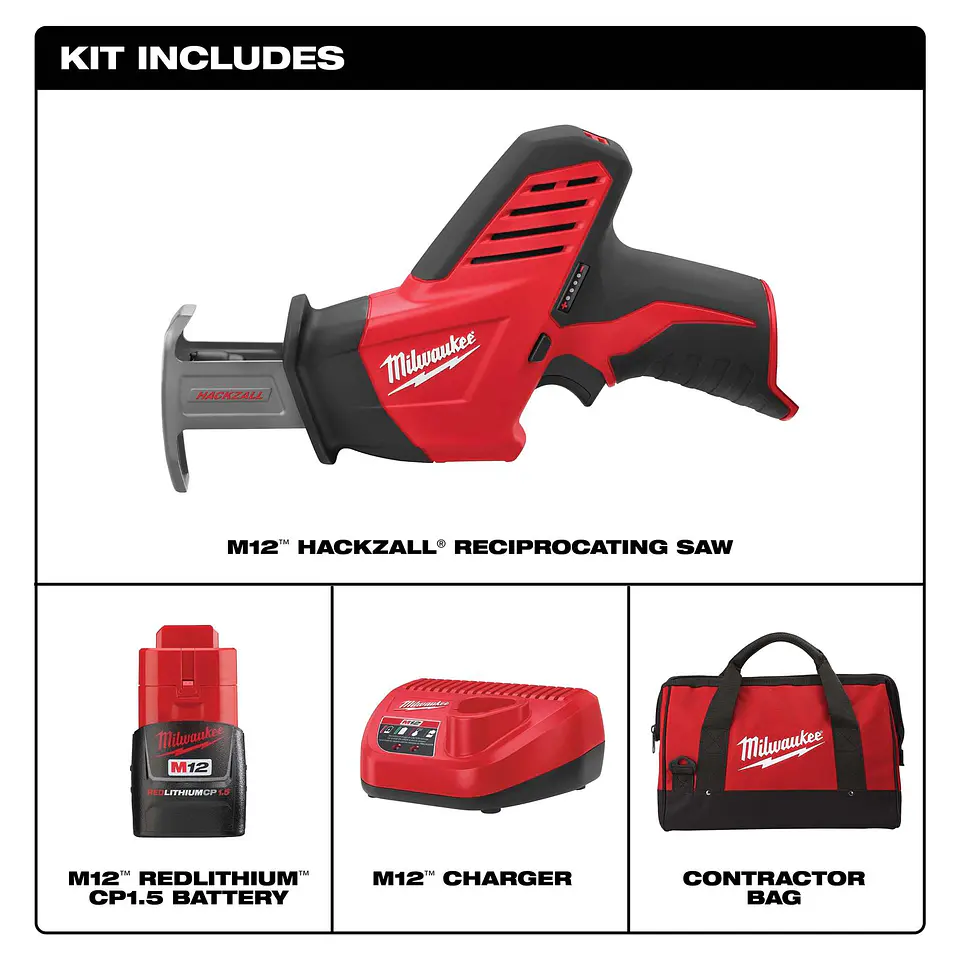 Sierra Sable Milwaukee M12 Hackzall 12V 2420-21 5