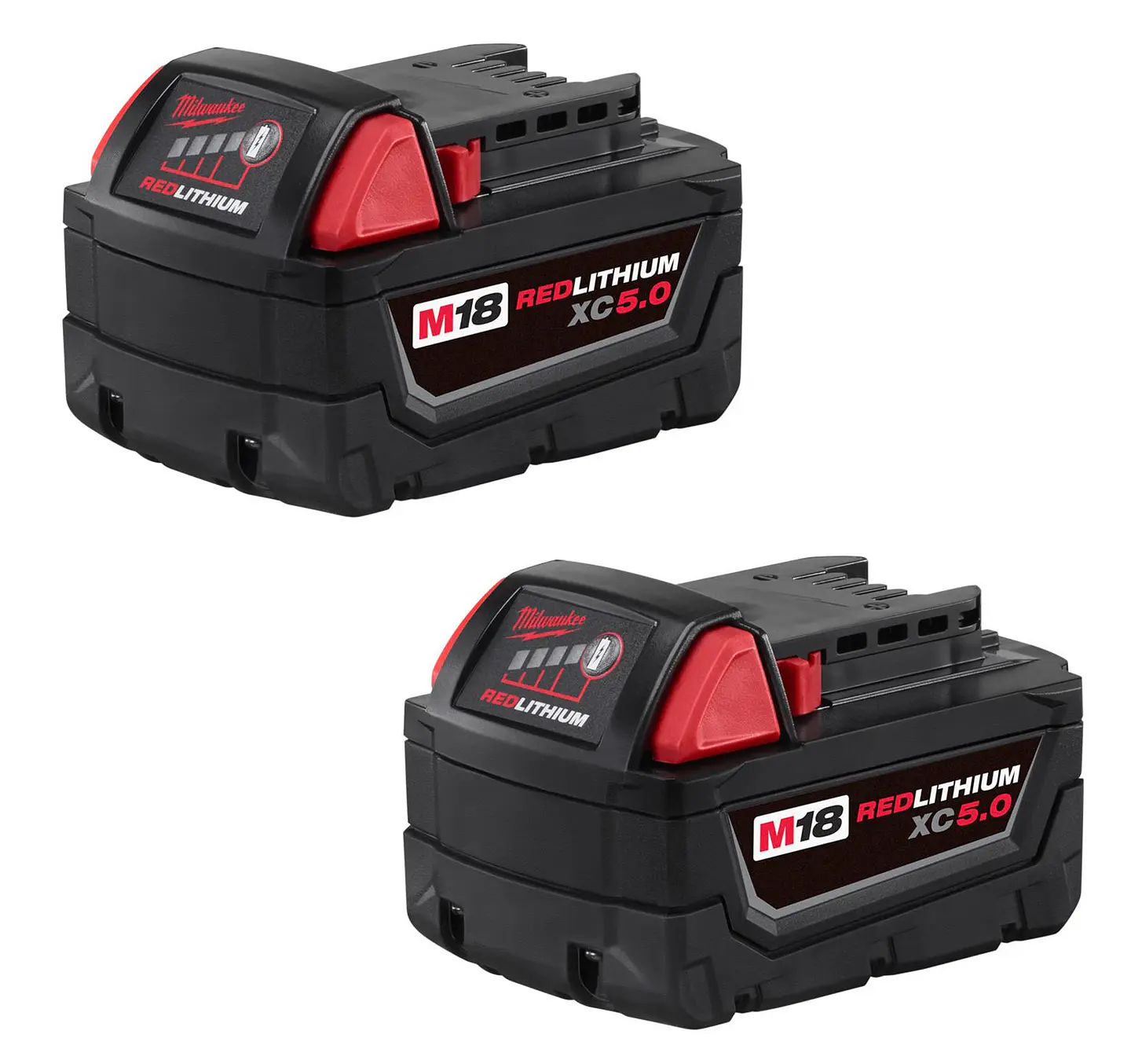 Set 2 Baterias Milwaukee M18 18V 5.0Ah 48-11-1852B 1