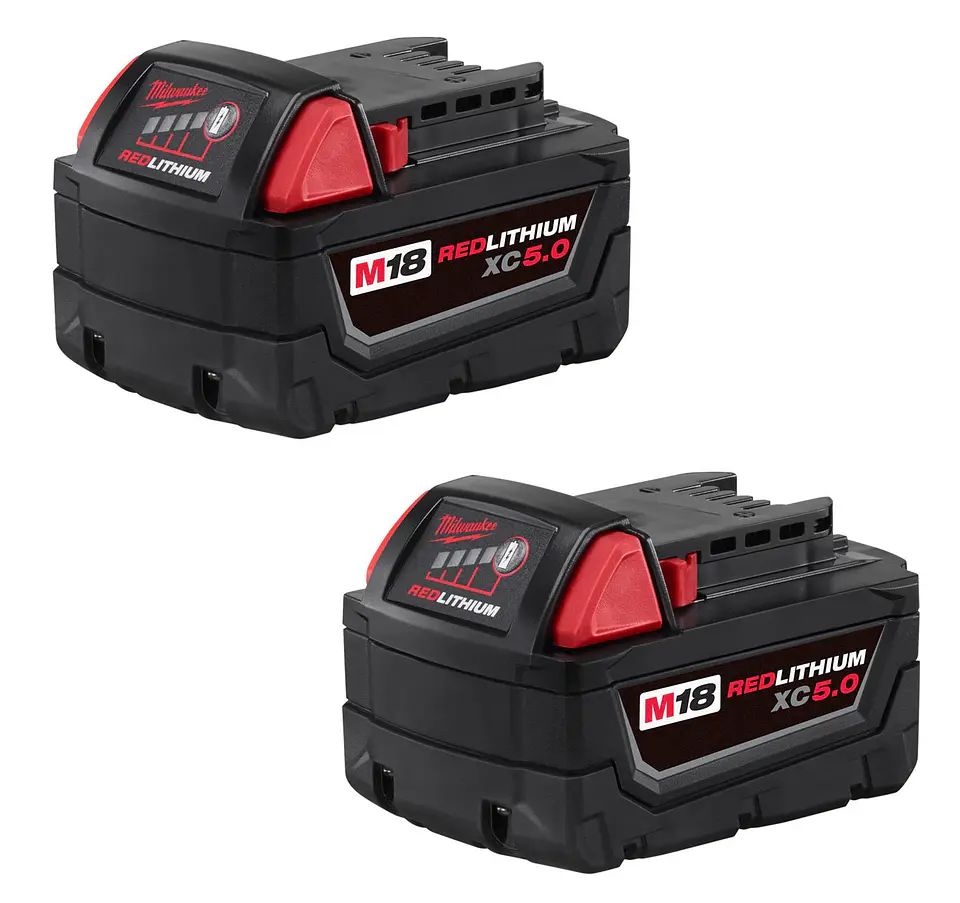 Set 2 Baterias Milwaukee M18 18V 5.0Ah 48-11-1852B 1
