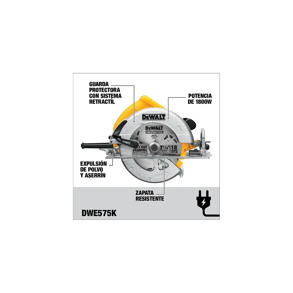 Sierra Circular DeWalt 7-1/4