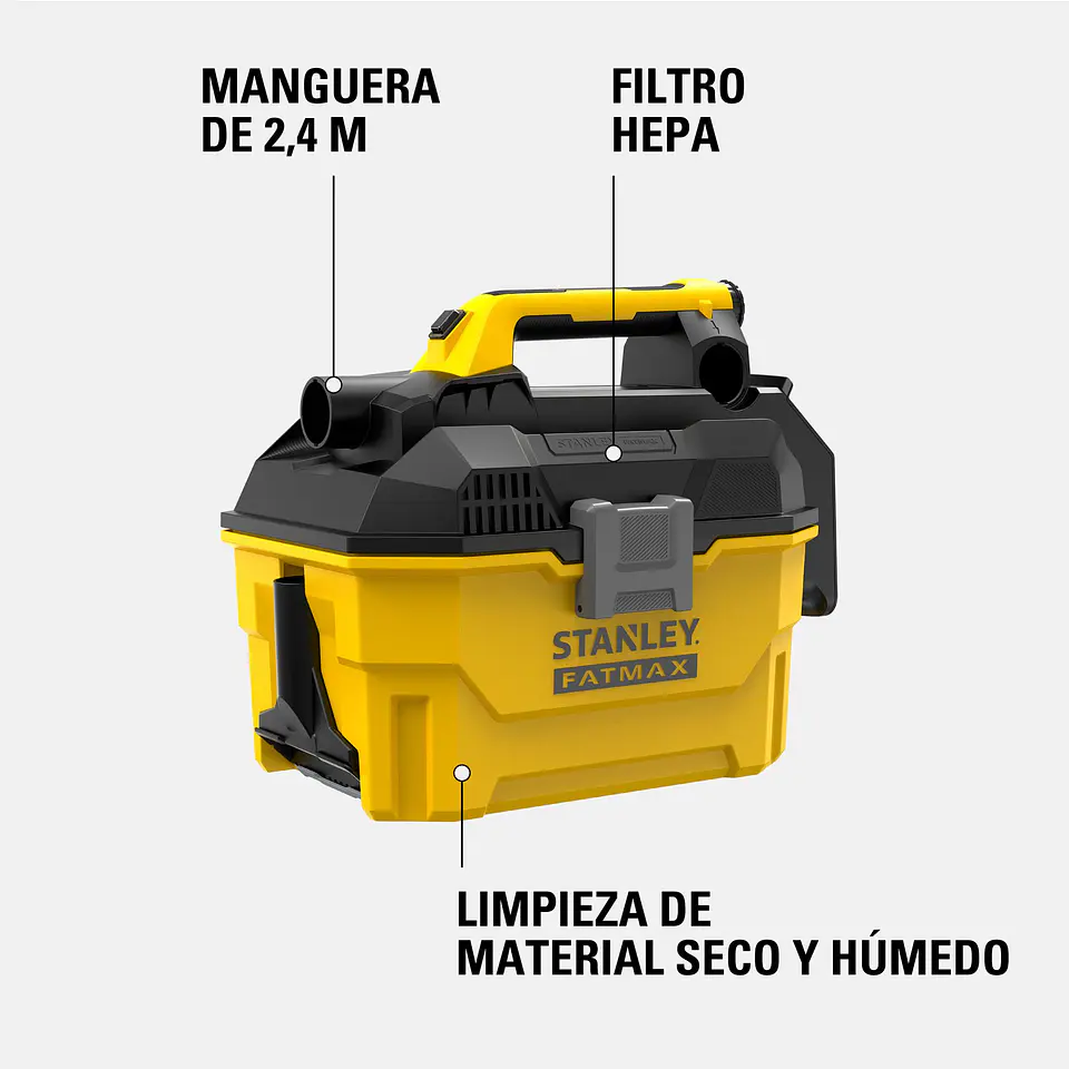 Aspiradora Inalámbrica Stanley 20V HEPA SCV002 3