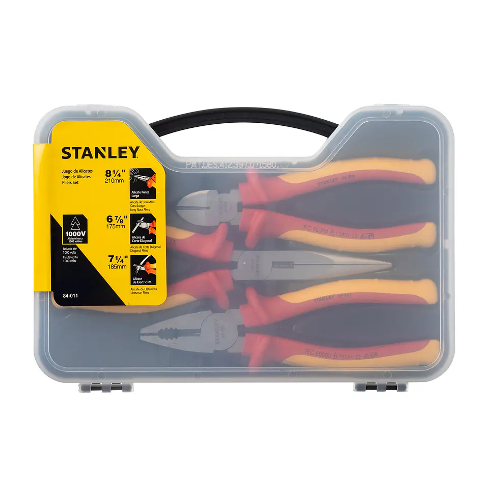 Juego de Alicates Stanley MaxSteel VDE 3 Pzs 84-011 7