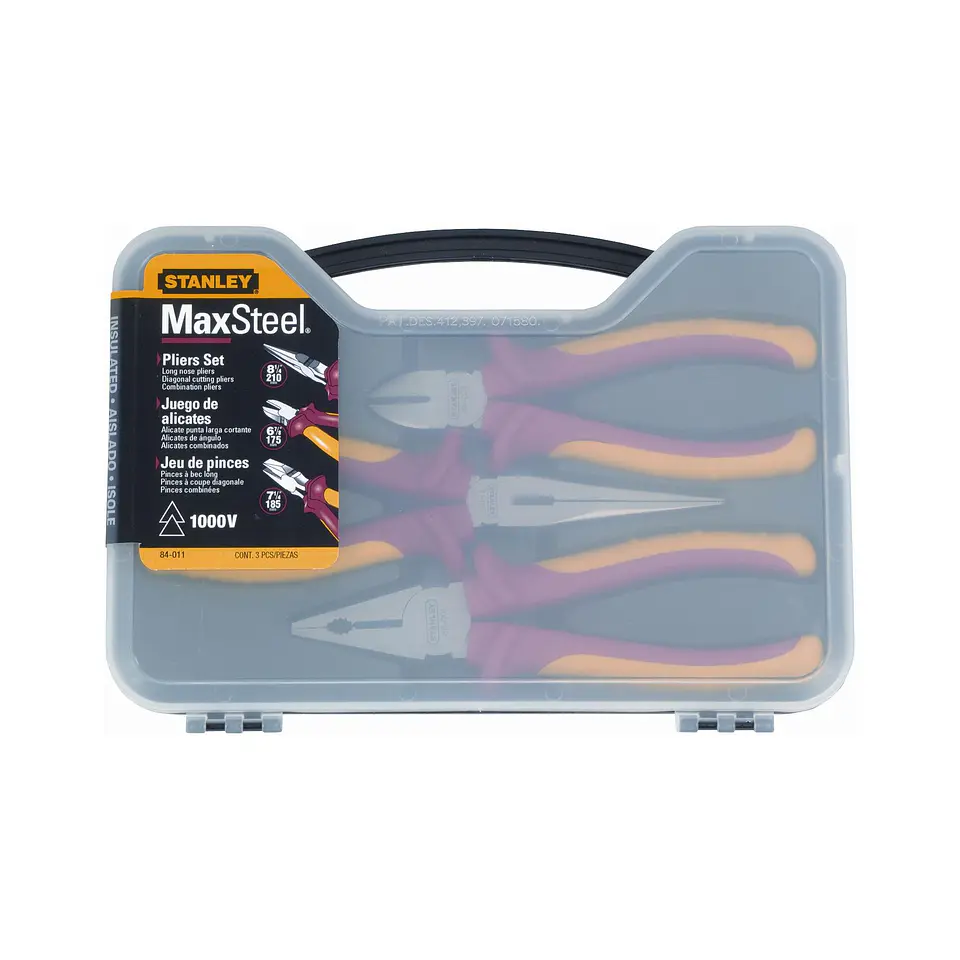 Juego de Alicates Stanley MaxSteel VDE 3 Pzs 84-011 8