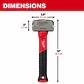 Combo Milwaukee 3 lb Acero Forjado 48-22-9310 - Miniatura 2