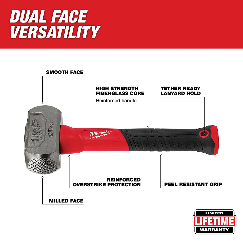 Combo Milwaukee 3 lb Acero Forjado 48-22-9310 7