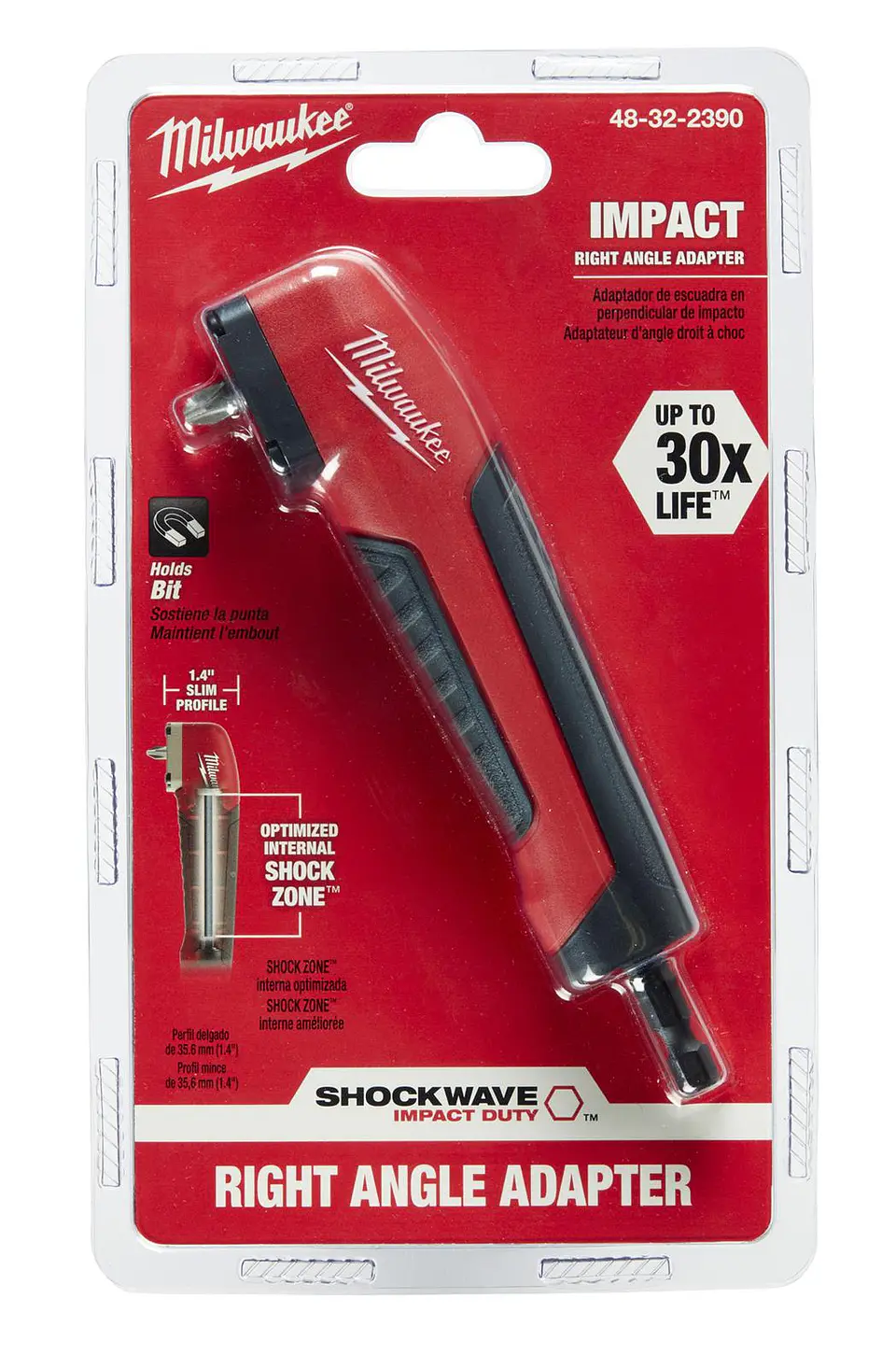 Adaptador Angular Milwaukee SHOCKWAVE 48-32-2390 4