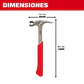 Martillo Milwaukee Garra Recta Cara Lisa 20oz 48-22-9020 - Miniatura 2