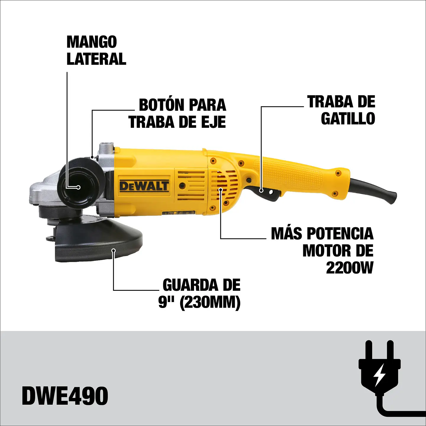 Esmeril DeWALT 9