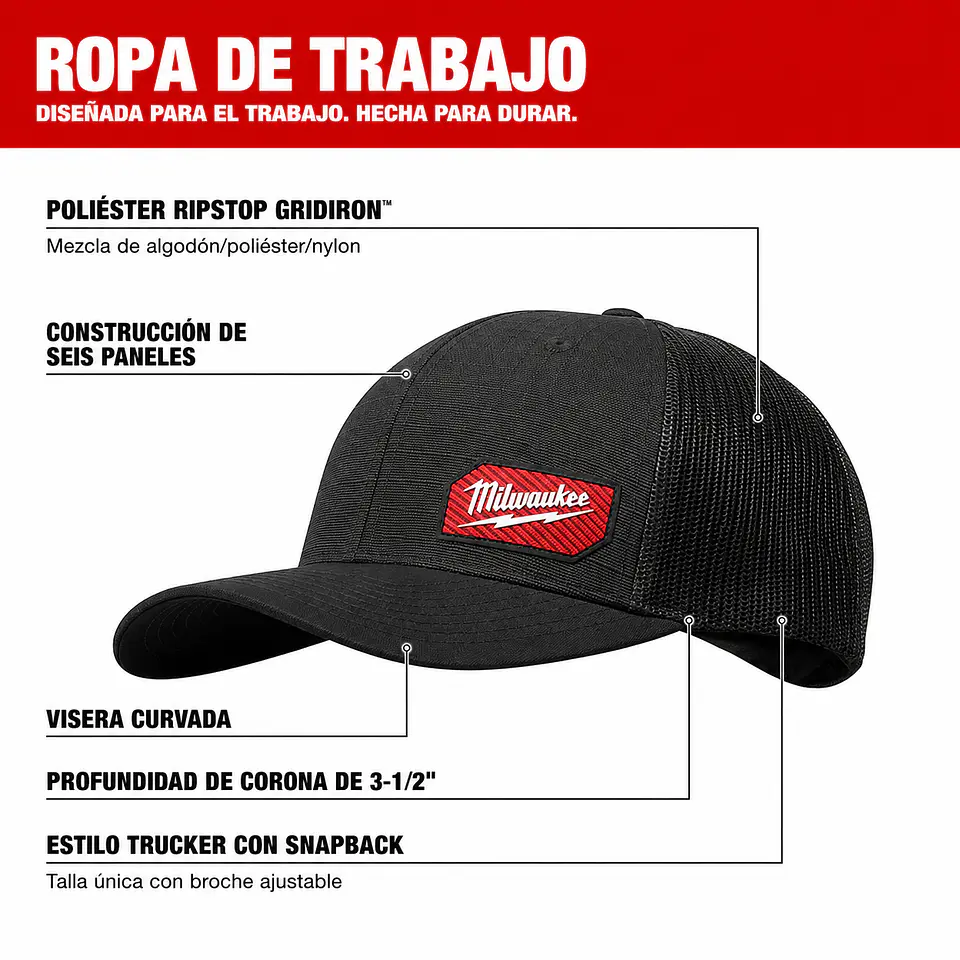 Jockey Milwaukee GRIDIRON Ajustable Gris 505G 2