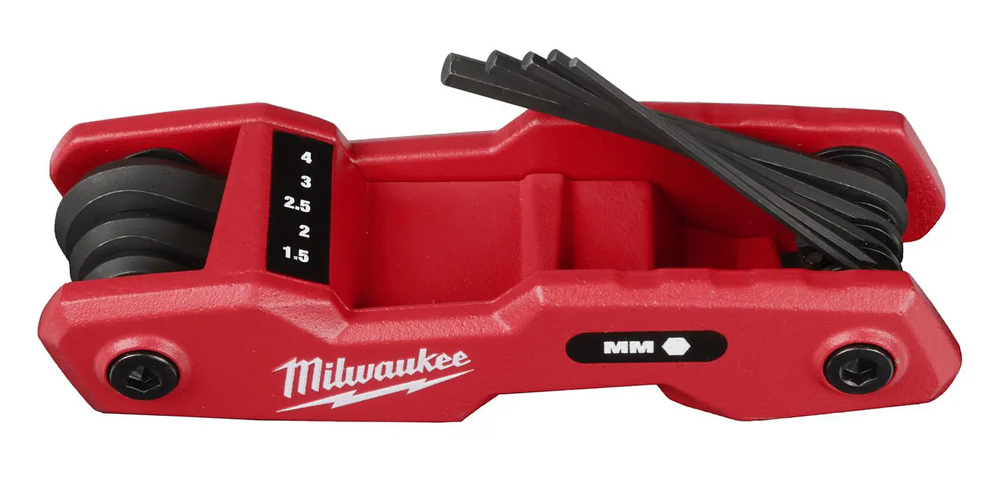 Juego de 8 Llaves Allen Plegables Metricas Milwaukee 48-22-2182 2