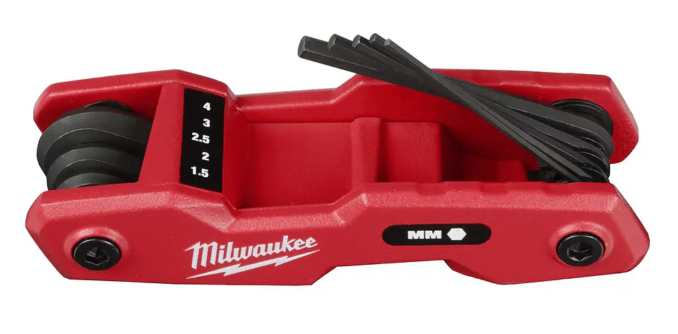 Juego de 8 Llaves Allen Plegables Metricas Milwaukee 48-22-2182 2
