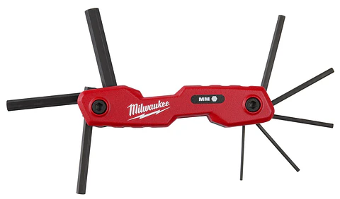 Juego de 8 Llaves Allen Plegables Metricas Milwaukee 48-22-2182