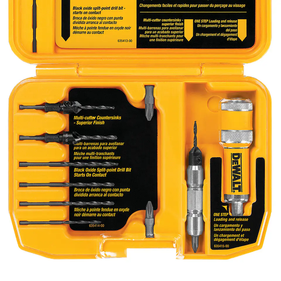Set Avellanador y Atornillador DeWalt 76 mm DW2735P 2