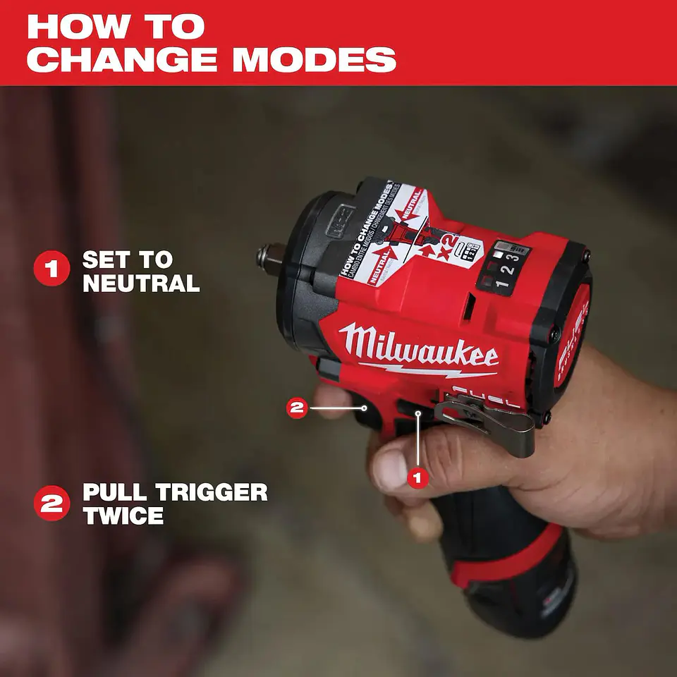 Kit Llave Impacto Inalambrica M12 FUEL Milwaukee 1/2