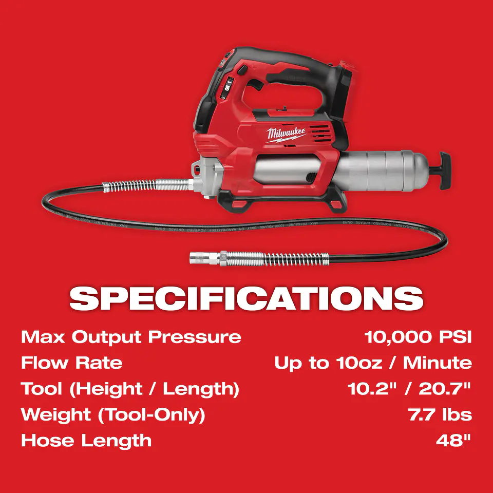 Engrasadora Inalambrica M18 Milwaukee 2 Velocidades 2646-21CT 3