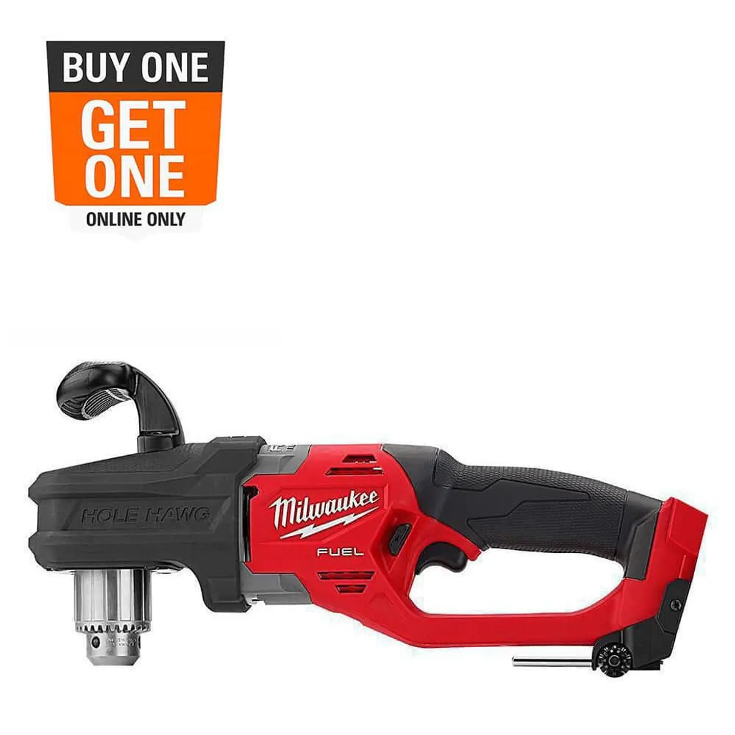 Taladro Angular Inalambrico M18 FUEL Milwaukee Hole Hawg 2807-20 1