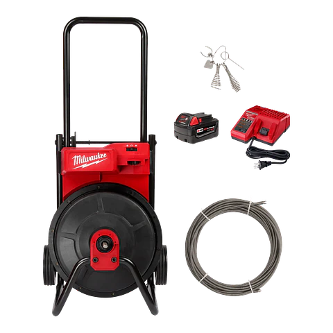 Destapadora Cañerias Inalambrica Milwaukee 3/8x23m 2817A-21