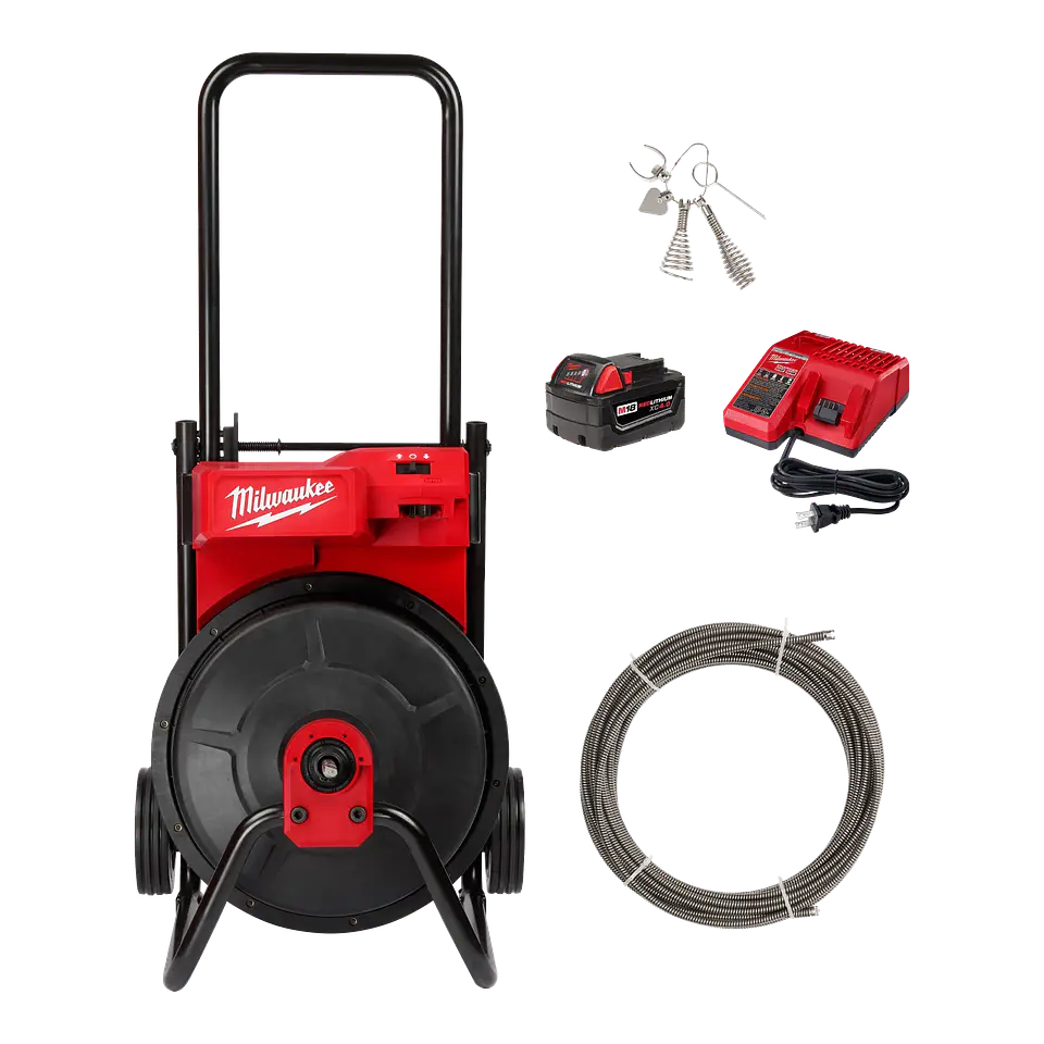 Destapadora Cañerias Inalambrica Milwaukee 3/8x23m 2817A-21 1