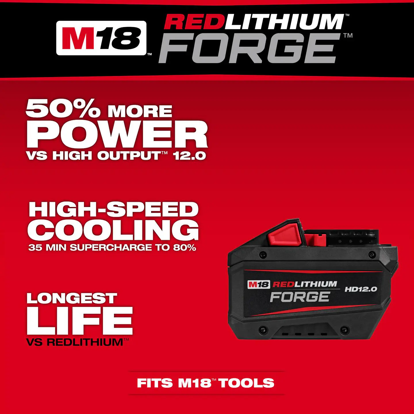 Bateria Milwaukee M18 Redlithium Forge HD12.0 48-11-1813 6