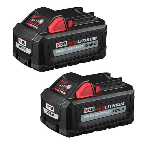 Baterias Milwaukee M18 Redlithium 6.0Ah Pack 2 48-11-1862