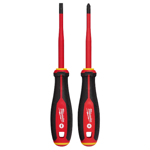 Set Destornilladores Aislados Milwaukee 1000V 2 Piezas 48-22-2207