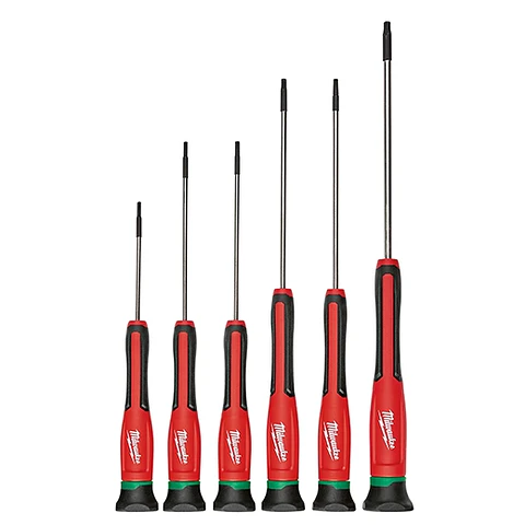 Set Destornilladores Precision Milwaukee 6 Piezas con Estuche TORX 48-22-2610