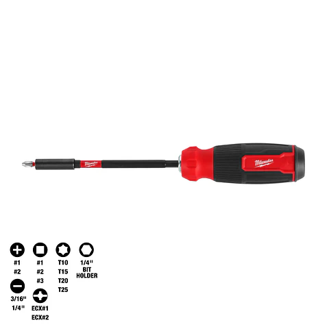 Destornillador Multi-Bit Milwaukee 14 en 1 SHOCKWAVE 48-22-2915