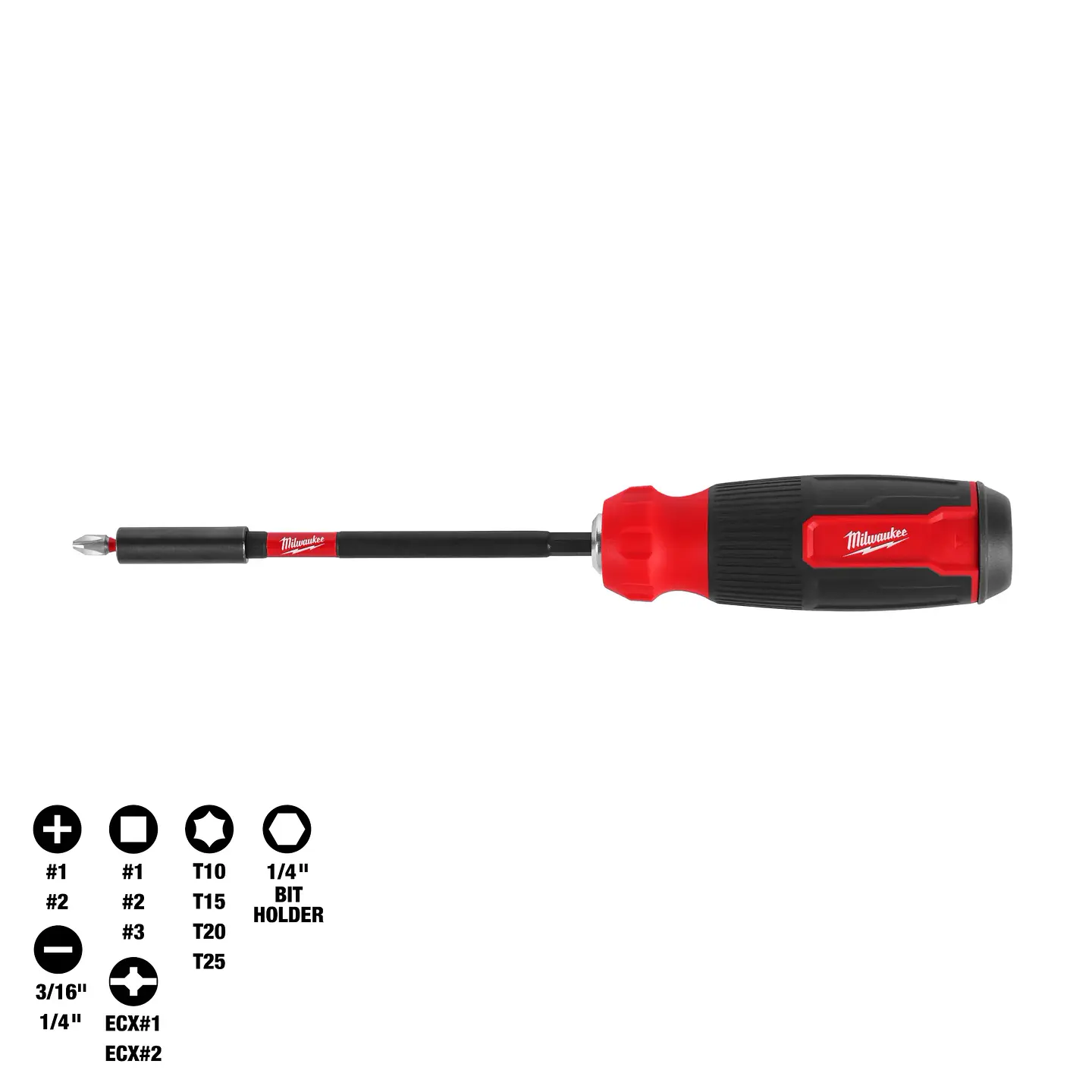 Destornillador Multi-Bit Milwaukee 14 en 1 SHOCKWAVE 48-22-2915 1