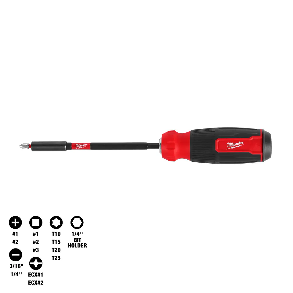Destornillador Multi-Bit Milwaukee 14 en 1 SHOCKWAVE 48-22-2915 1