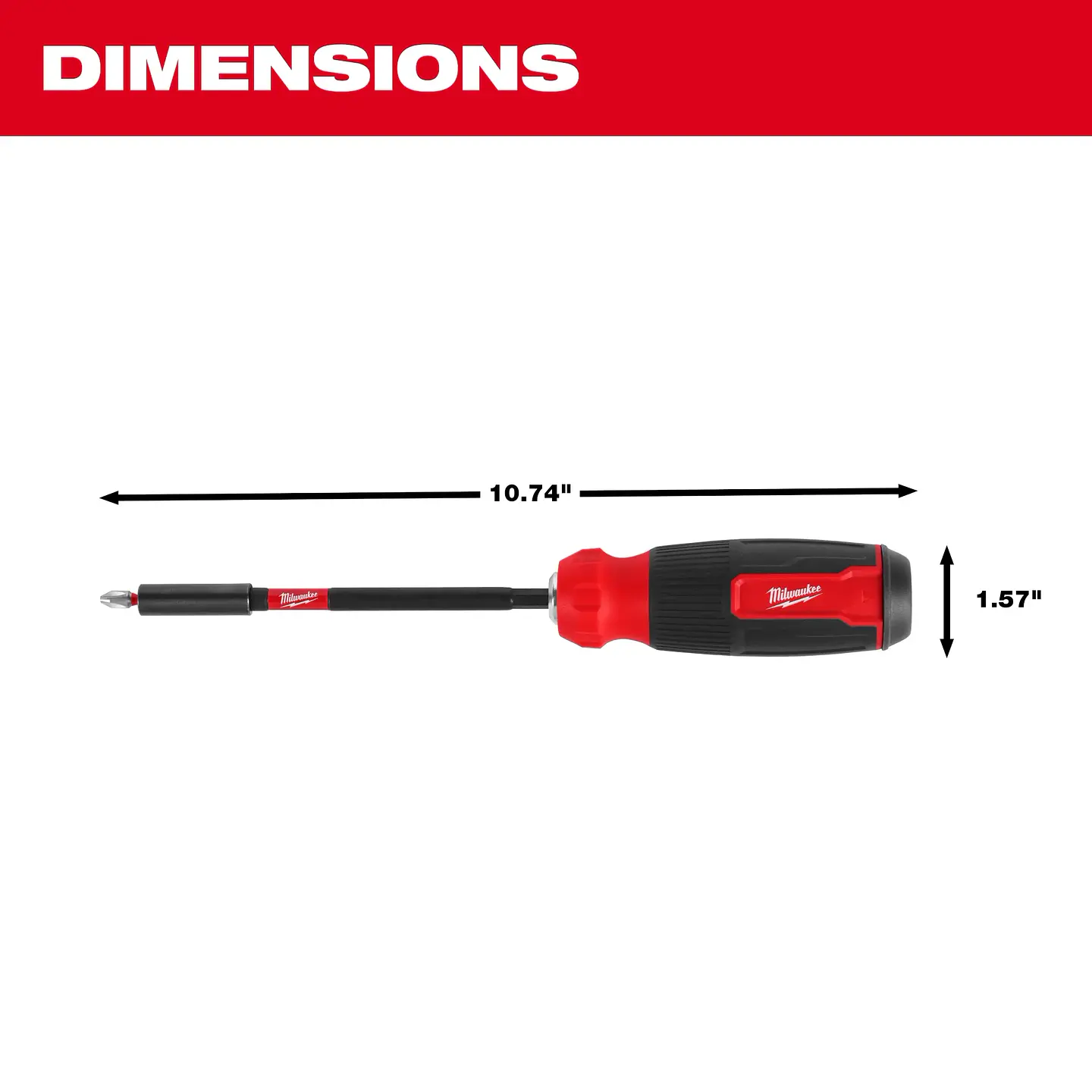 Destornillador Multi-Bit Milwaukee 14 en 1 SHOCKWAVE 48-22-2915 6