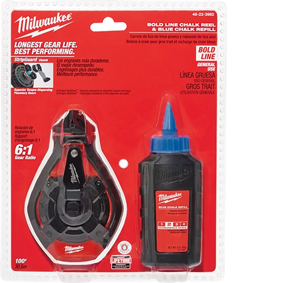 Tizalinea Milwaukee 100' con Tiza Azul 48-22-3982 1