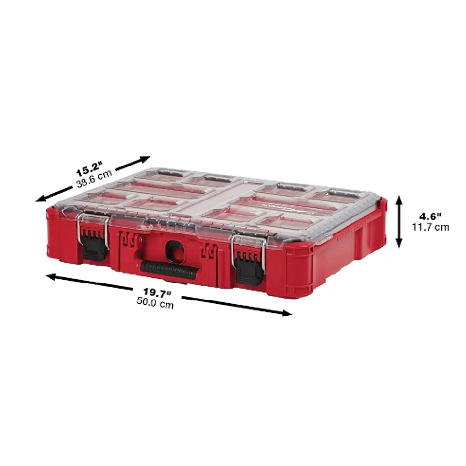 Organizador PACKOUT Milwaukee 10 Compartimentos 48-22-8430 3