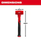 Martillo de Golpe Seco Milwaukee 28 oz 48-22-9150 - Miniatura 3