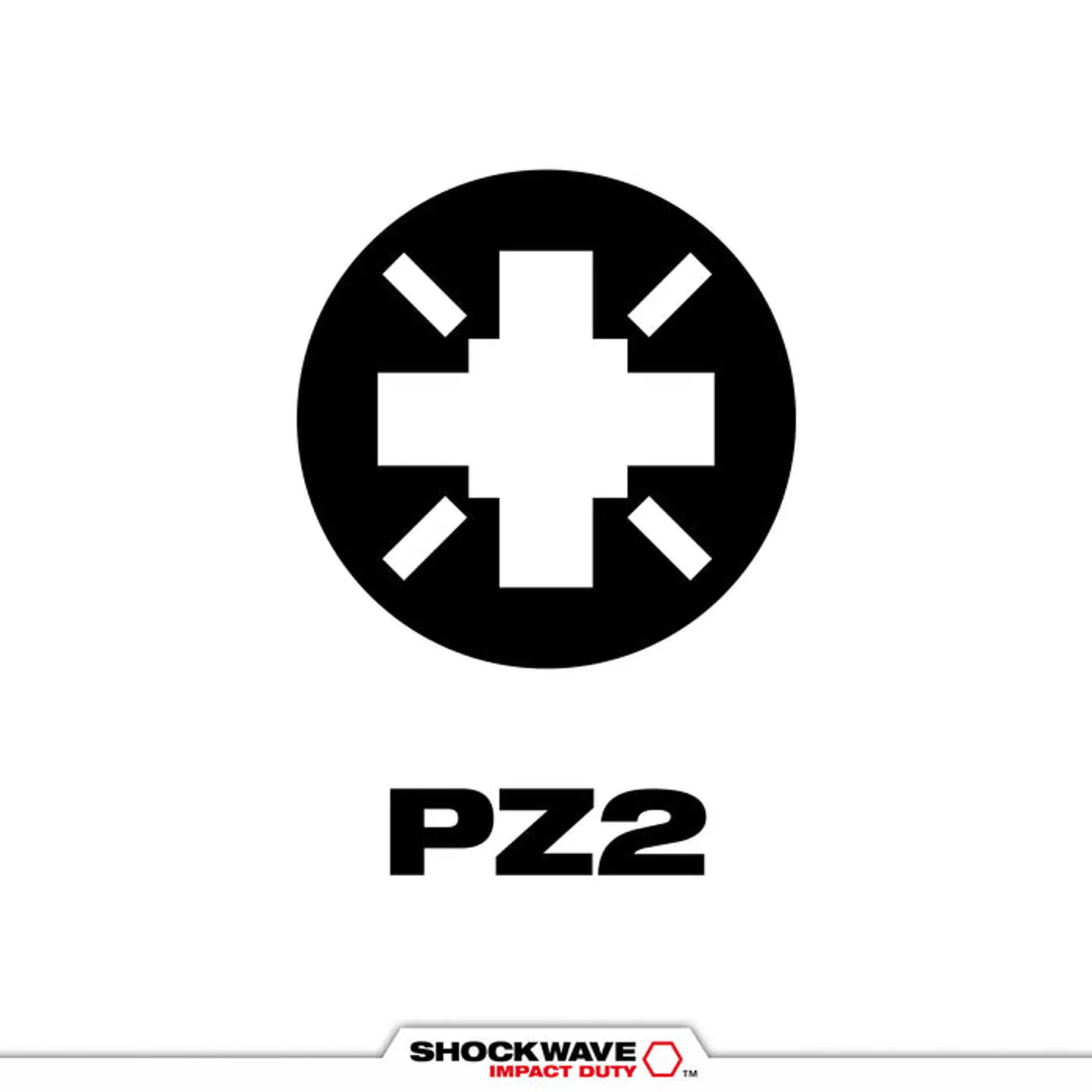 Brocas SHOCKWAVE Milwaukee Pozidriv N°2 1