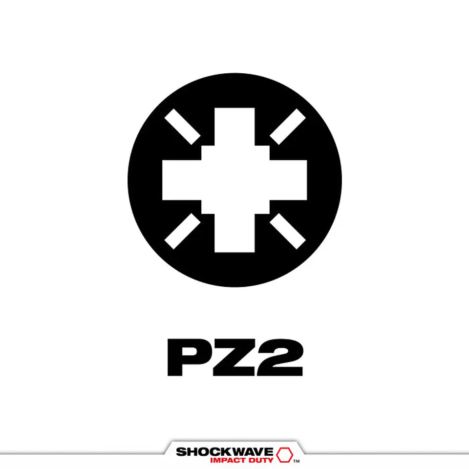 Brocas SHOCKWAVE Milwaukee Pozidriv N°2 1
