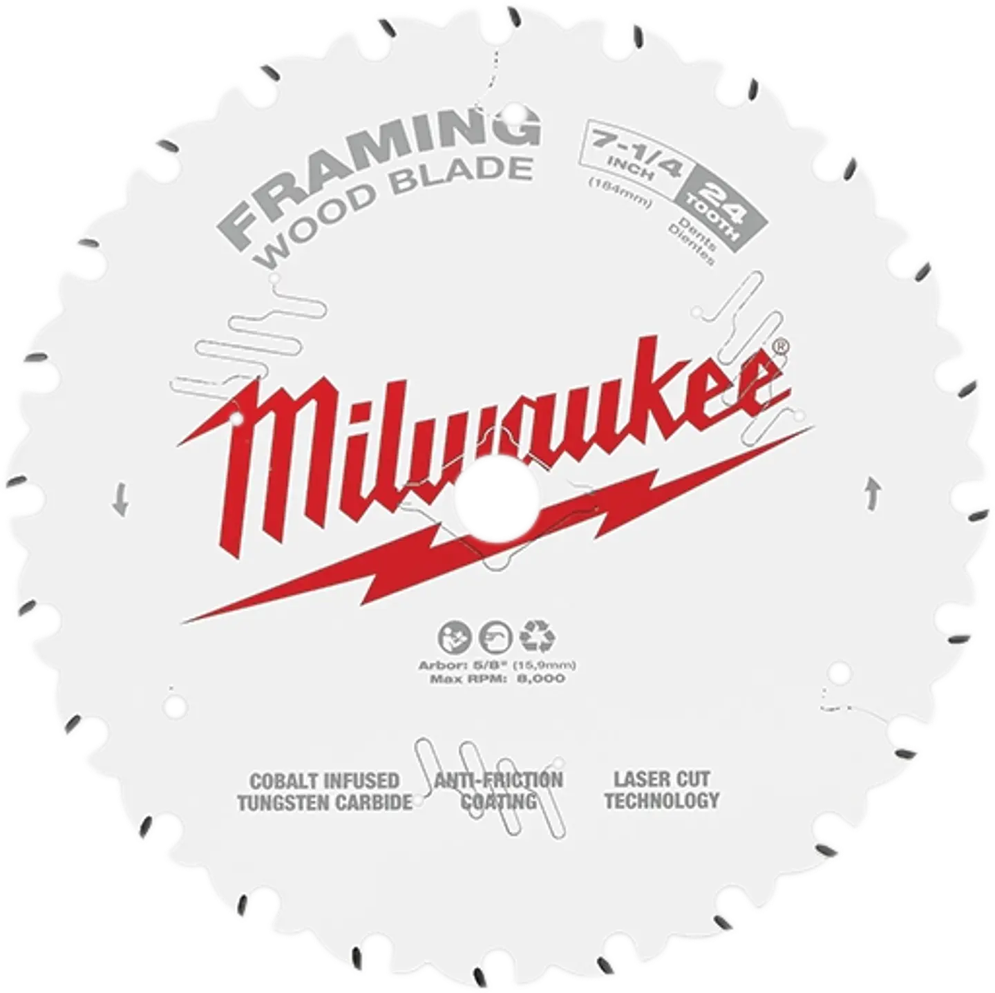Disco Sierra Circular Milwaukee 7-1/4