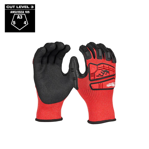 Guante Impacto Milwaukee Talla XL Corte 3 Palma Nitrilo 48-73-8133