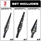 Set Brocas Escalonadas Milwaukee 3 Piezas 48-89-9221 - Miniatura 6