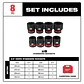 Set Dados Metricos Milwaukee SHOCKWAVE 3/4