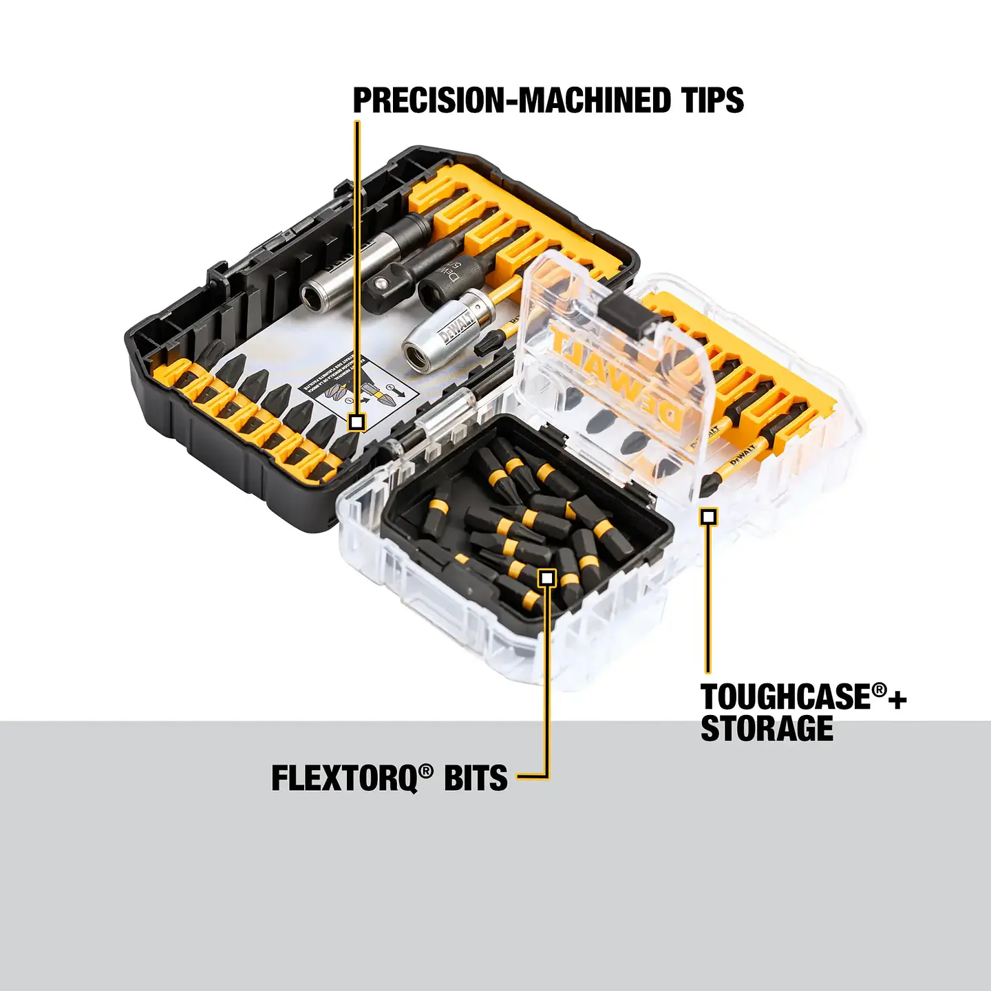 Set Puntas DeWalt FlexTorq Impact Ready 32 Piezas con Estuche DWANGFT32SET 5