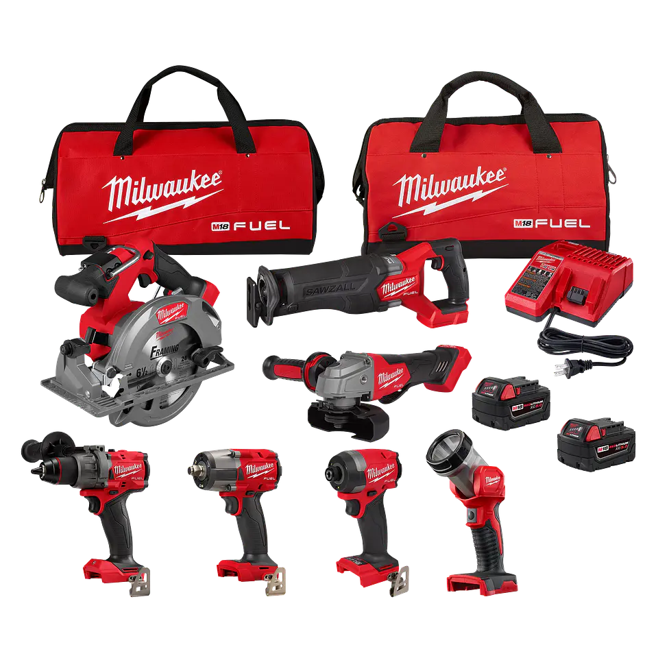 Kit Milwaukee 7 Herramientas Inalambricas M18 FUEL 3697-27 2