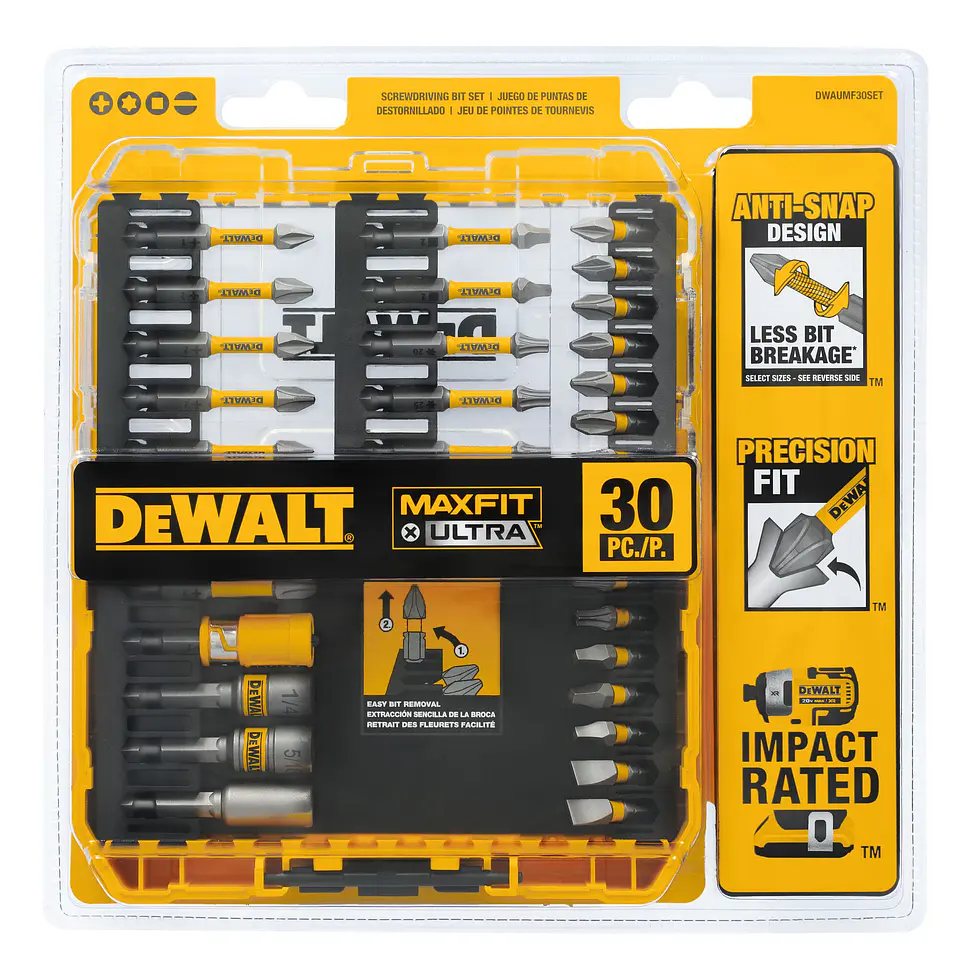 Set de Puntas 30 Piezas Maxfit Dewalt DWAUMF30SET 3