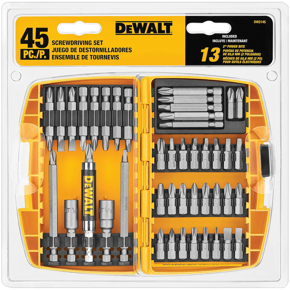 Set de Puntas 45 Piezas Tough Case Dewalt DT71518-QZ 1